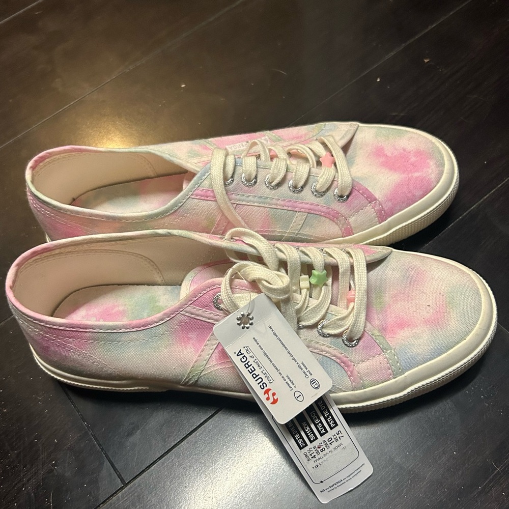 Superga tie dye shoes